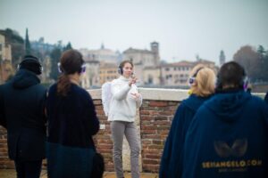 Guided Tour in the center of Verona accompanied by an Angel - Piazza Erbe to Lamberti Tower: Learning Verona’s Layout by Walking It
